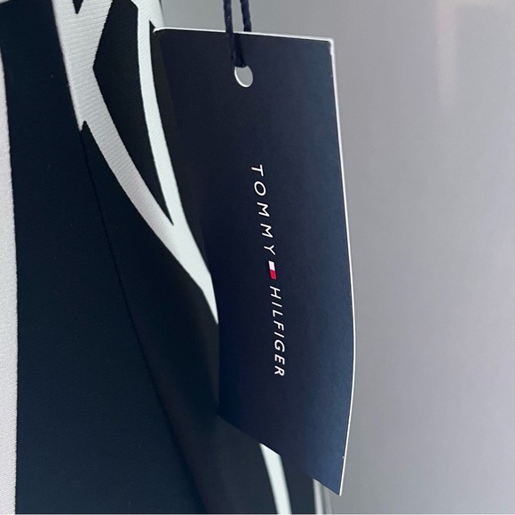 SOLD NWT Tommy Hilfiger Black/White Geometric Pattern Jersey Sheath Dress Sz 10 - Picture 8 of 11